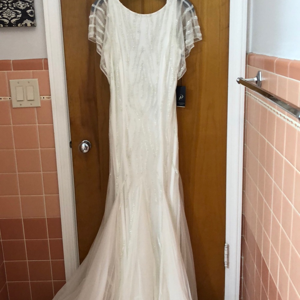 Ivory beaded gown